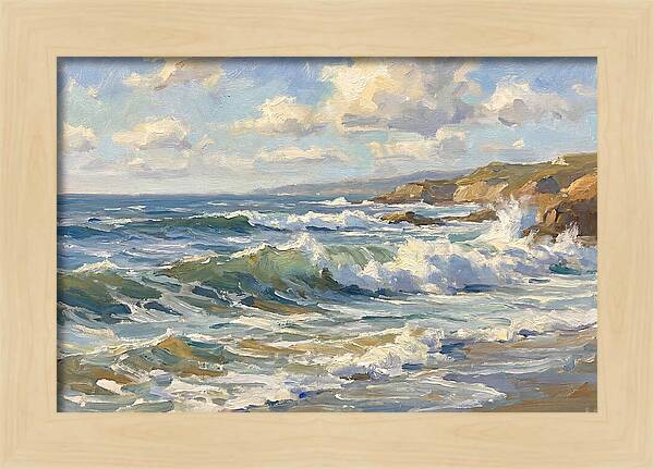 Waves Crashing Against The Shore