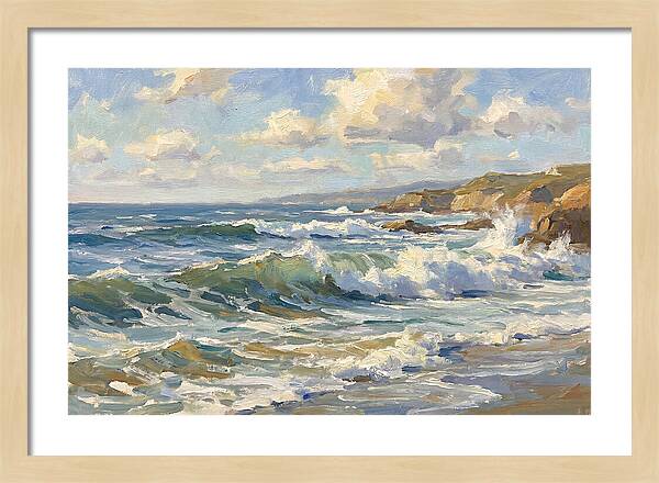 Waves Crashing Against The Shore