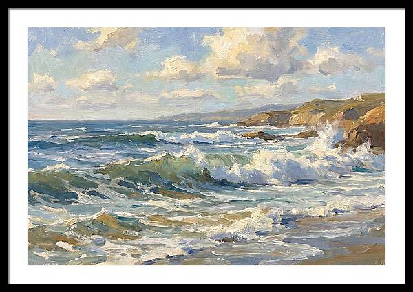 Waves Crashing Against The Shore
