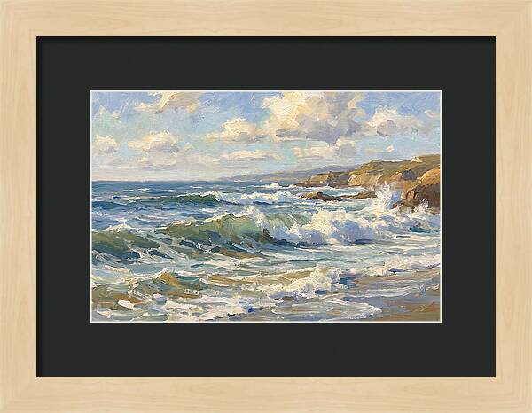 Waves Crashing Against The Shore