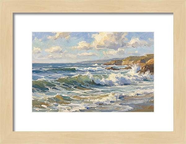 Waves Crashing Against The Shore