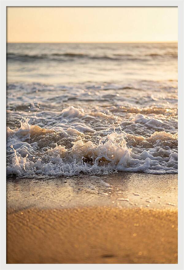 Waves Embracing Twilight