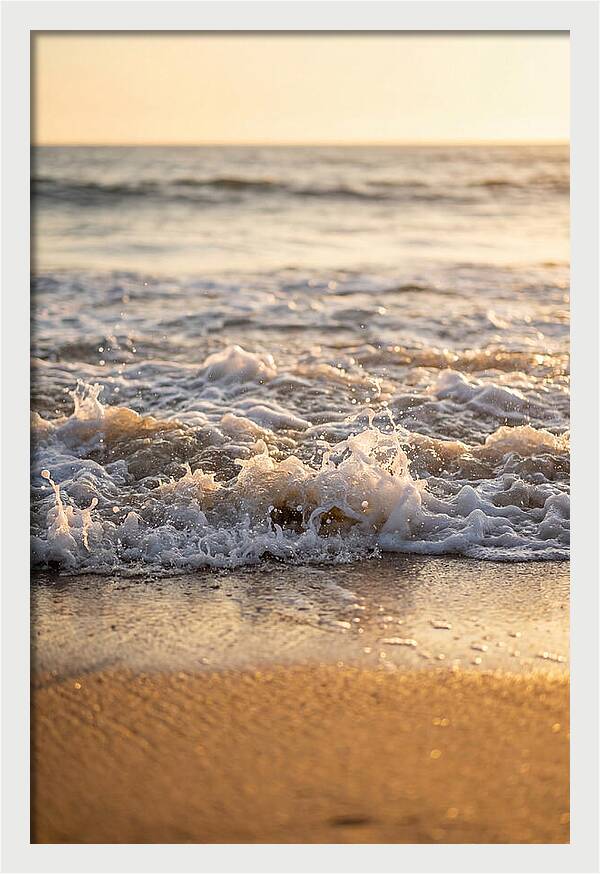 Waves Embracing Twilight
