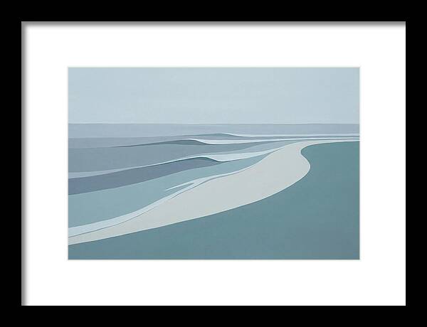 Waves Rolling Toward Pristine Beach