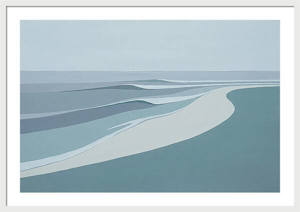 Waves Rolling Toward Pristine Beach