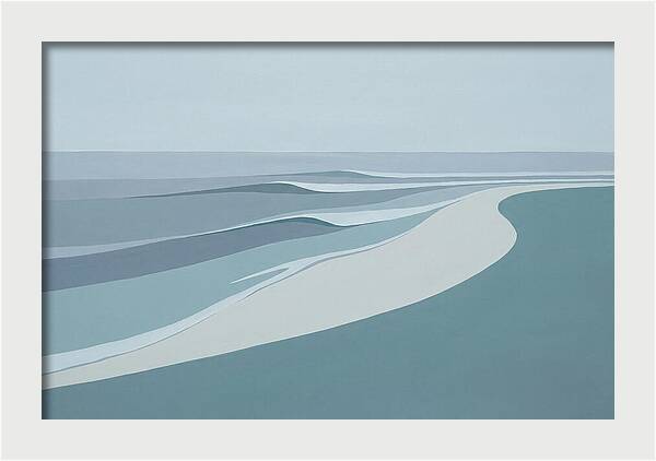 Waves Rolling Toward Pristine Beach