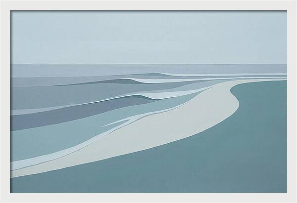 Waves Rolling Toward Pristine Beach