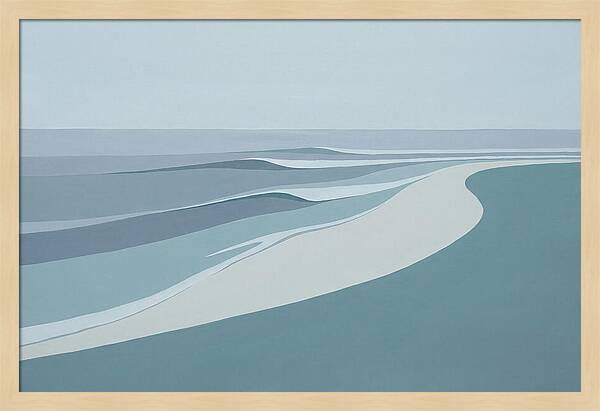 Waves Rolling Toward Pristine Beach