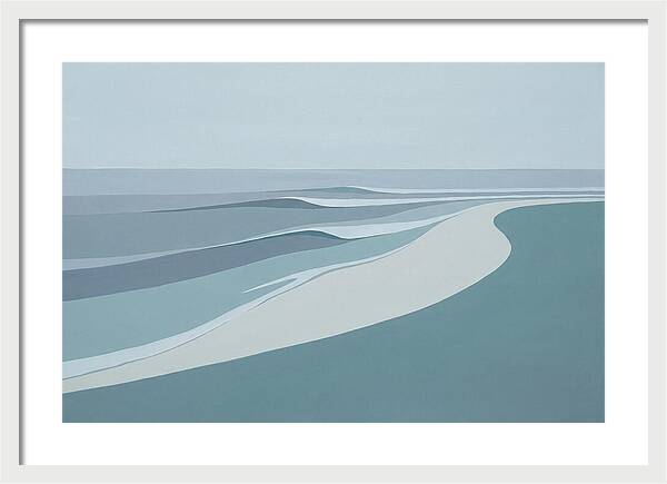 Waves Rolling Toward Pristine Beach