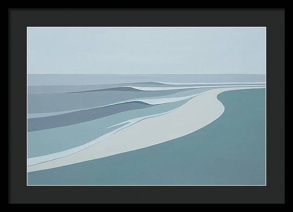 Waves Rolling Toward Pristine Beach