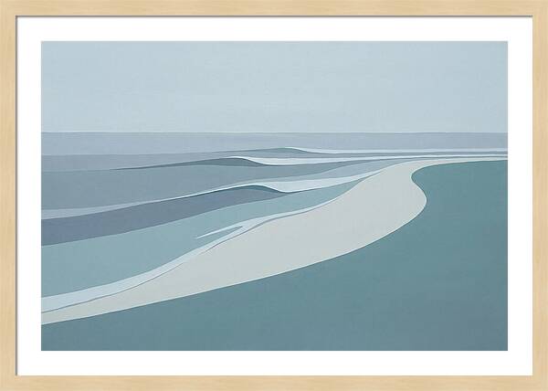 Waves Rolling Toward Pristine Beach
