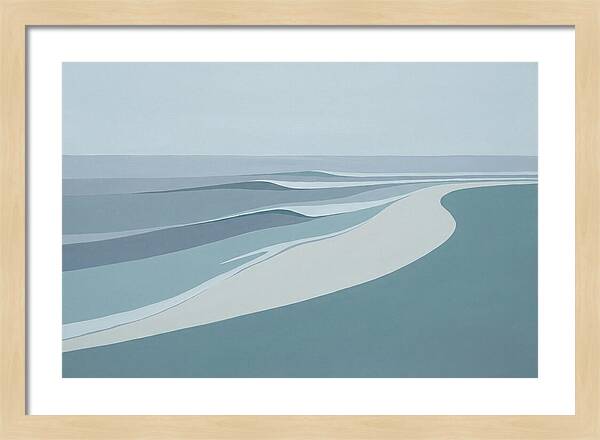 Waves Rolling Toward Pristine Beach