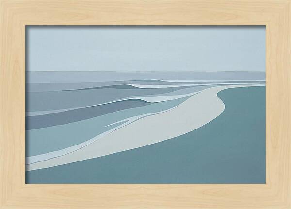 Waves Rolling Toward Pristine Beach