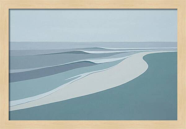 Waves Rolling Toward Pristine Beach