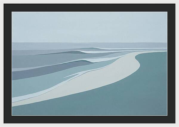 Waves Rolling Toward Pristine Beach