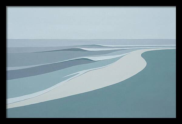 Waves Rolling Toward Pristine Beach