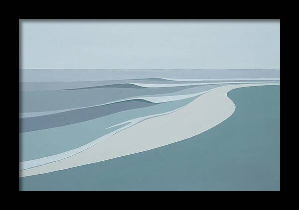 Waves Rolling Toward Pristine Beach