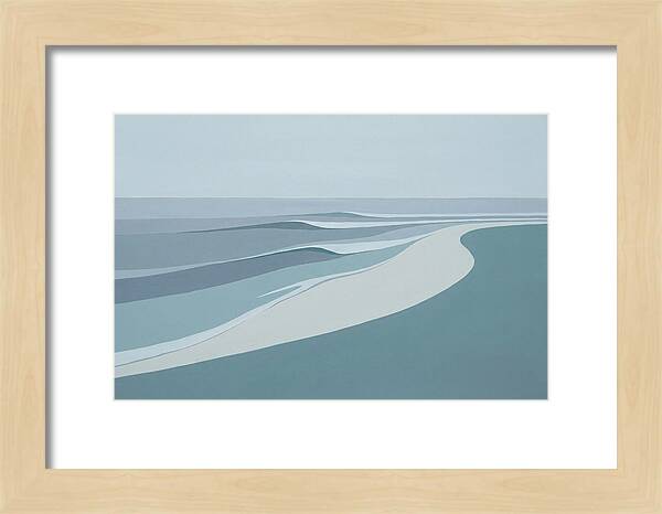 Waves Rolling Toward Pristine Beach