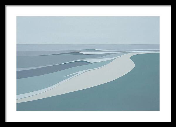 Waves Rolling Toward Pristine Beach