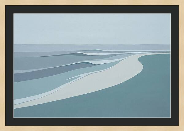 Waves Rolling Toward Pristine Beach