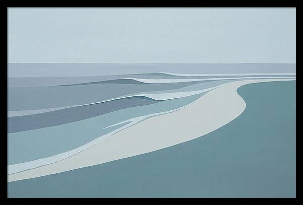 Waves Rolling Toward Pristine Beach