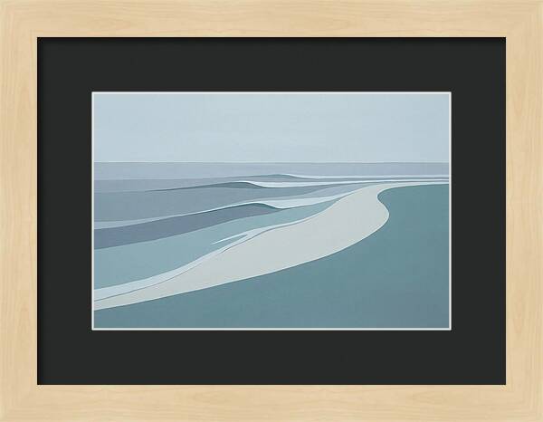 Waves Rolling Toward Pristine Beach