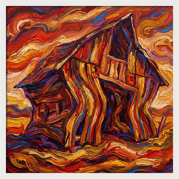 Wavy Wooden Barn