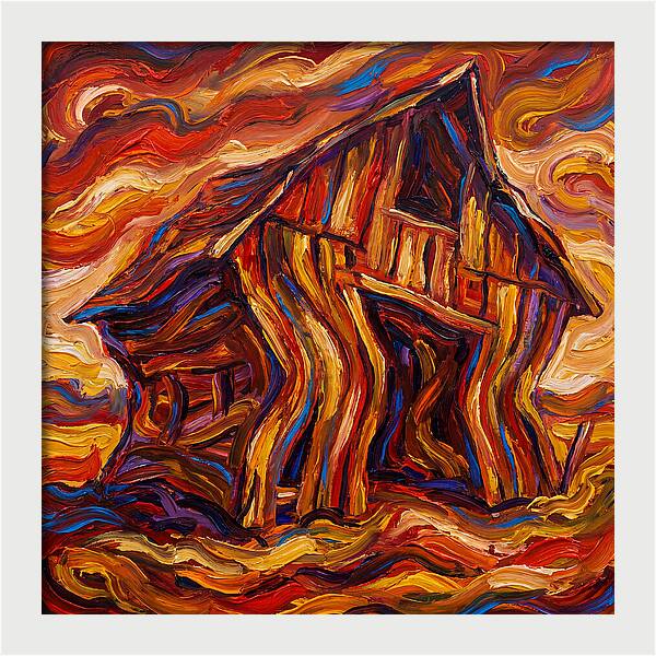 Wavy Wooden Barn