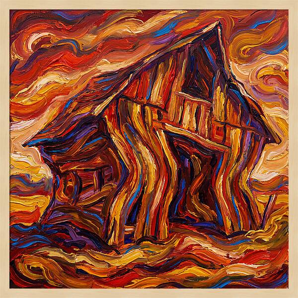 Wavy Wooden Barn