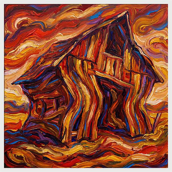 Wavy Wooden Barn