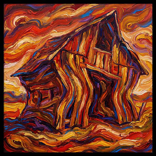 Wavy Wooden Barn