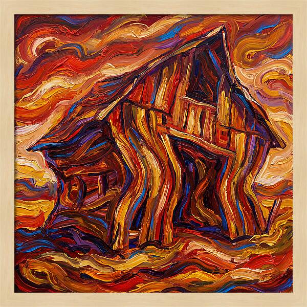 Wavy Wooden Barn