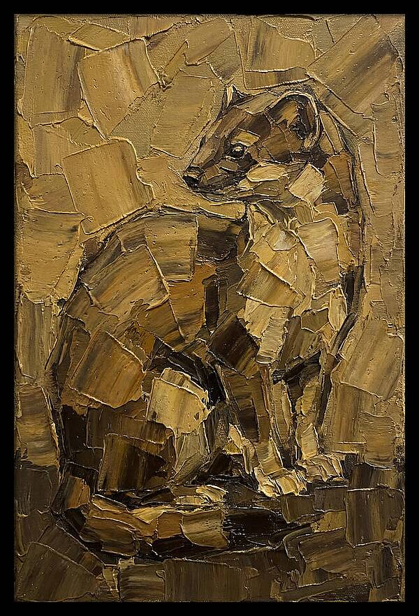 Weasel In Earthy Tones