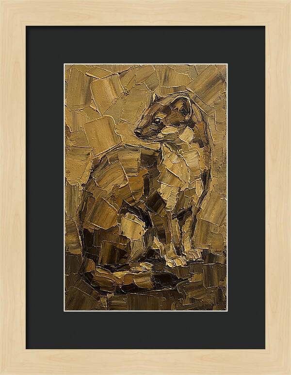 Weasel In Earthy Tones