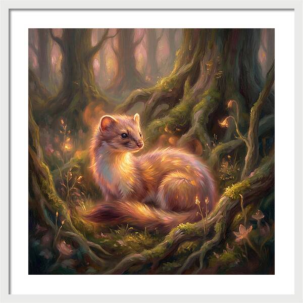 Weasel In Enchanted Forest