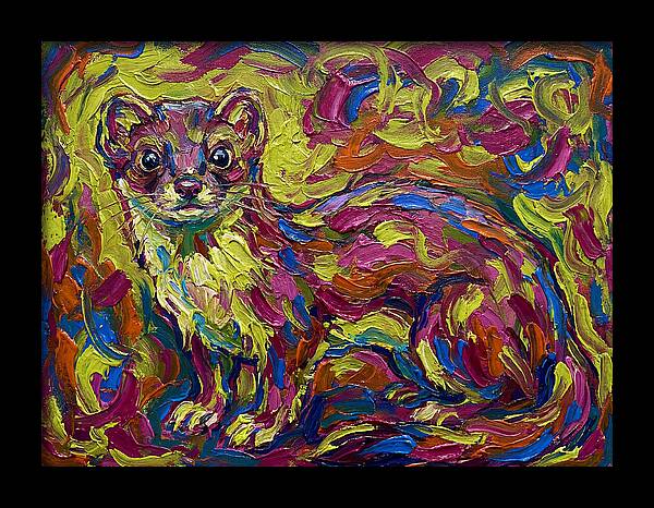 Weasel In Vibrant Colors