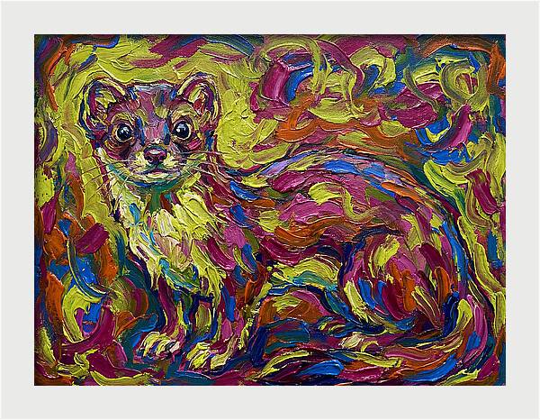 Weasel In Vibrant Colors