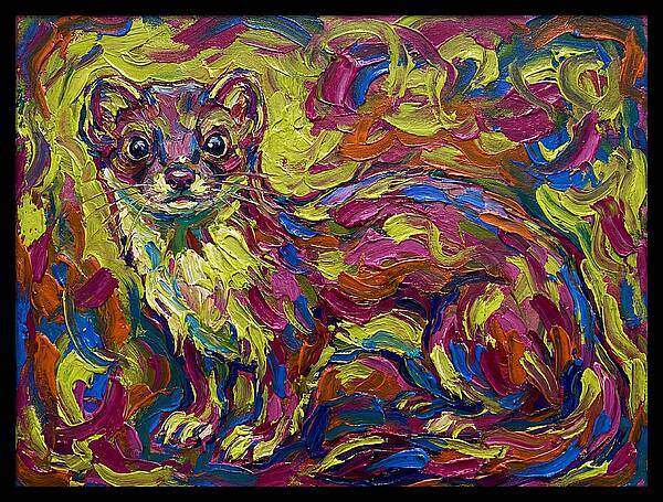 Weasel In Vibrant Colors
