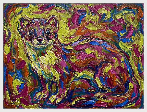 Weasel In Vibrant Colors