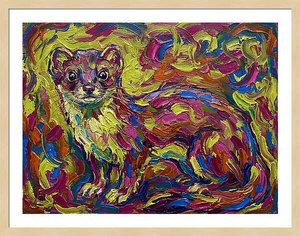 Weasel In Vibrant Colors