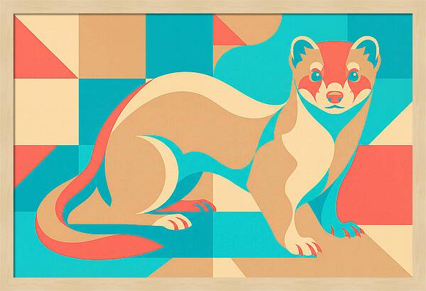 Weasel In Vibrant Geometry