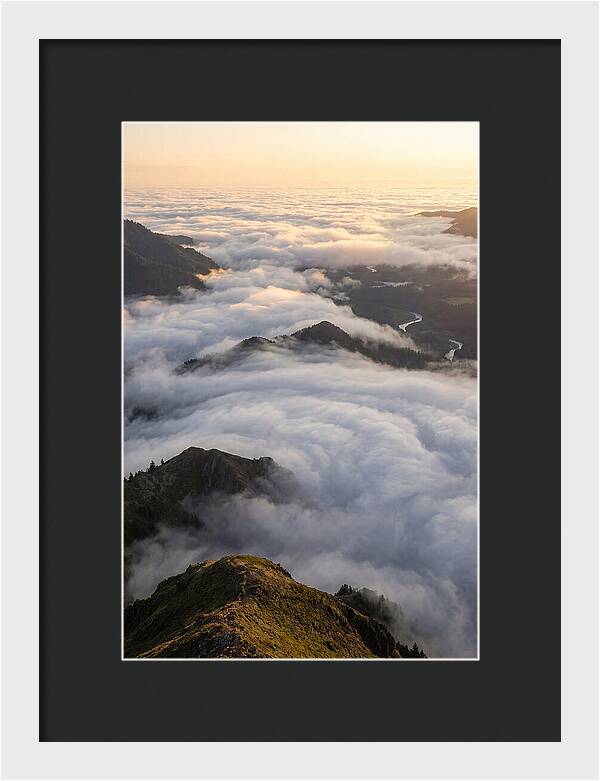 Weather Cloud Inversion Over Mountains
