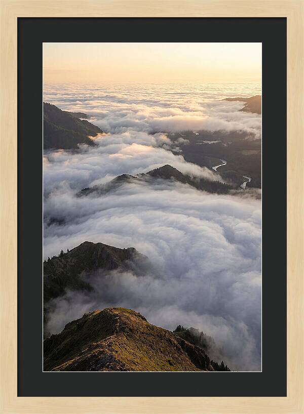 Weather Cloud Inversion Over Mountains