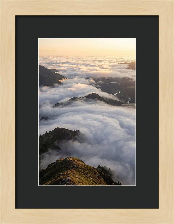 Weather Cloud Inversion Over Mountains