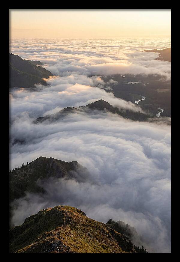 Weather Cloud Inversion Over Mountains