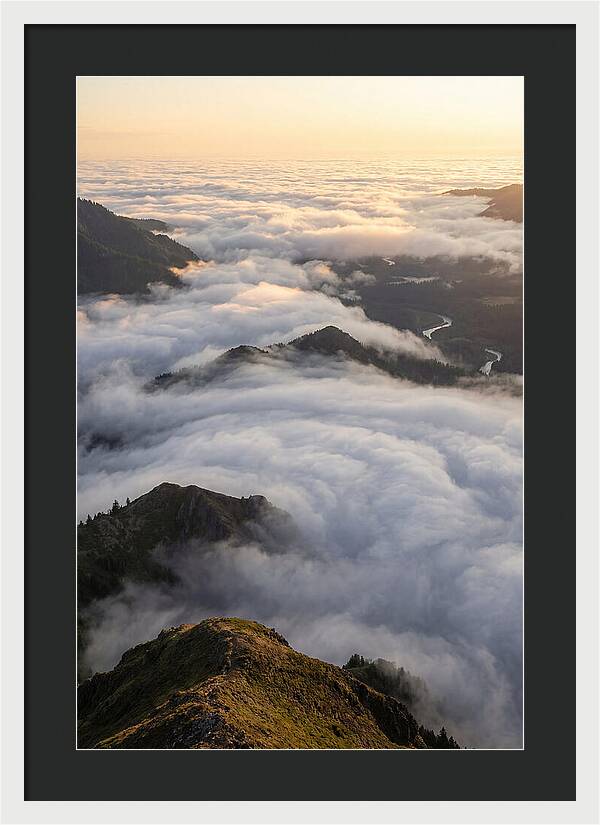 Weather Cloud Inversion Over Mountains