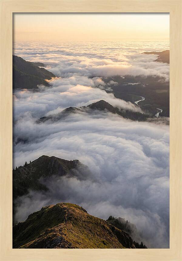Weather Cloud Inversion Over Mountains