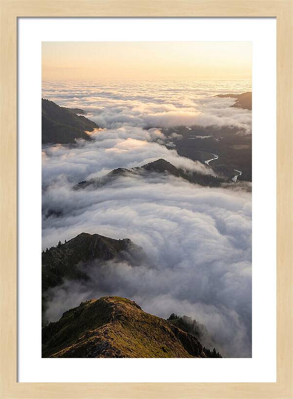 Weather Cloud Inversion Over Mountains