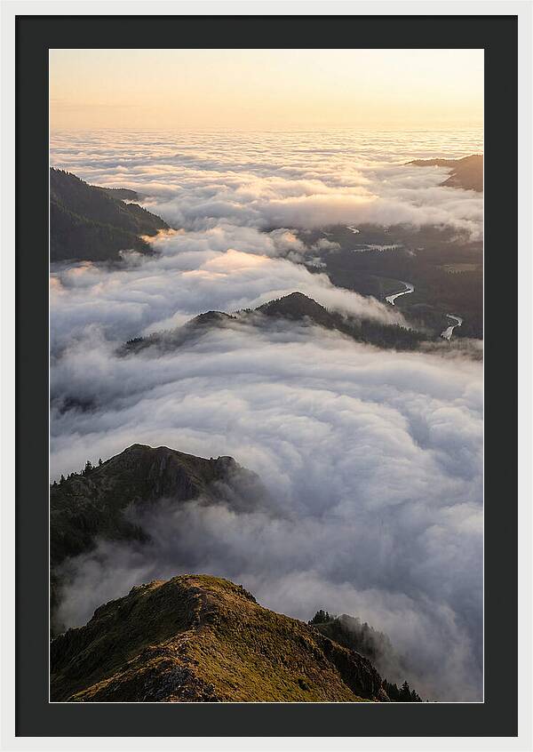 Weather Cloud Inversion Over Mountains