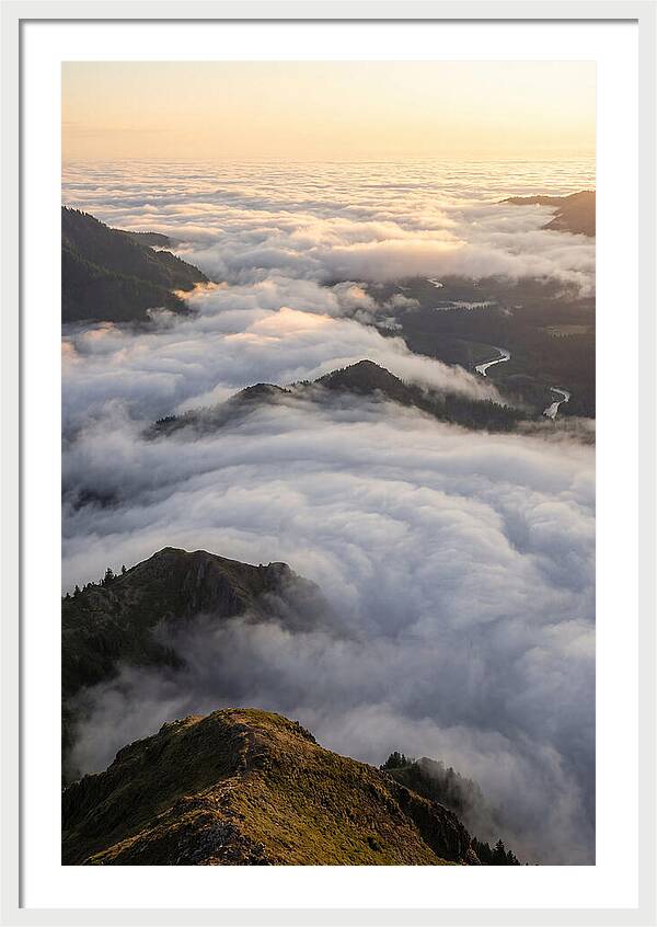 Weather Cloud Inversion Over Mountains
